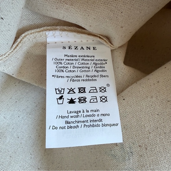 Sézane x Sea New York Floral Embroidered Cream Tote Bag - Picture 8 of 9